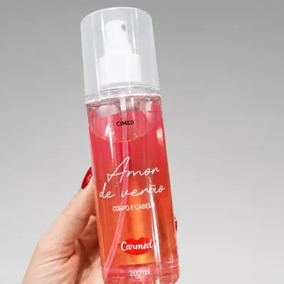 Body Splash da CARMED para corpo e cabelo Amor de Verão