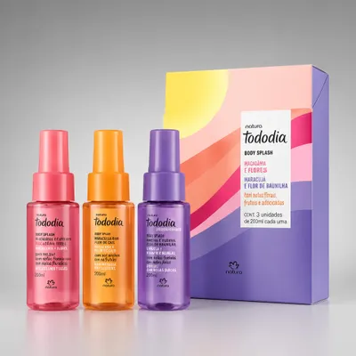 Mini body splash edição verão Natura tododia 60ml cada