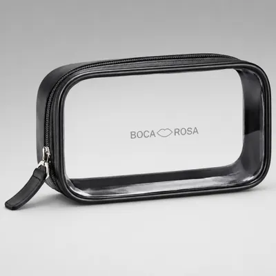 Necessaire Transparente Boca Rosa