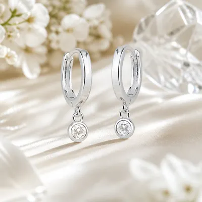 ARGOLINHA CLICK ZIRCONIA CRISTAL PENDURADA K71