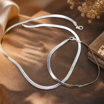 CONJUNTO LAMINADA COLAR E PULSEIRA J39