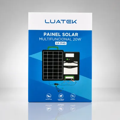 Painel Solar Multifuncional Luatek 20w 