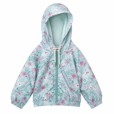 Casaco Floral com Capuz