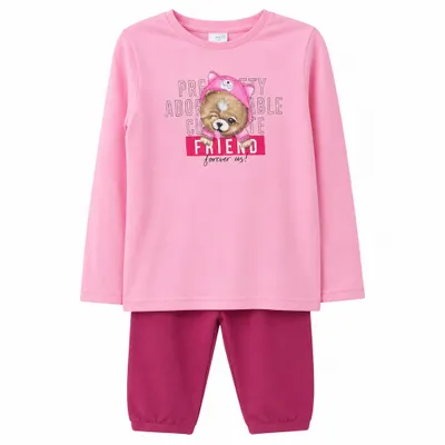 Conjunto meia estação Rosa Infantil