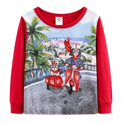 Blusa Estampa Motoneta 