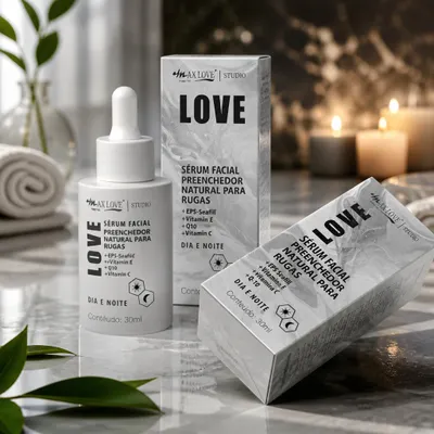 Sérum Fácial Preenchedor Natural para Rugas Max Love 