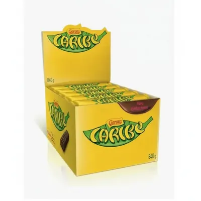 Chocolate Caribe Display 840g  com 30 Un. de 28g