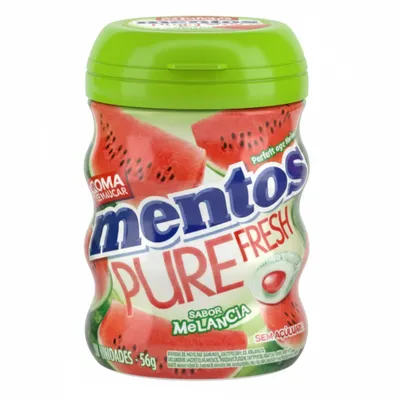 Goma Mentos  Garrafa Pure Fresh Melancia 56g