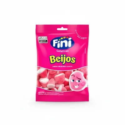 Fini Bala Gelatina  80g Beijos