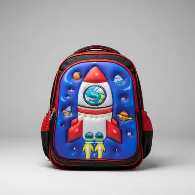 Mochila Infantil Foguete Colorida