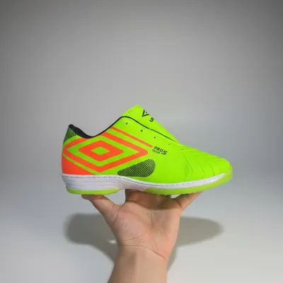 Tênis Futsal Pro5 Club Verde/Laranja