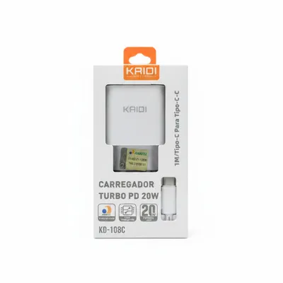 Carregador Turbo PD 20W KD-108C