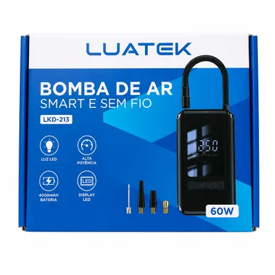 Bomba de Ar  Luatek Smart e Sem Fio 60W