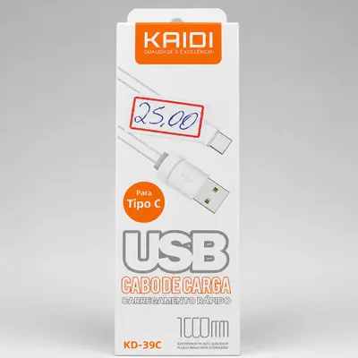 Carregador USB-C 1m