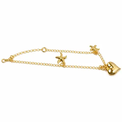 Pulseira Dourada com Congas Estrela