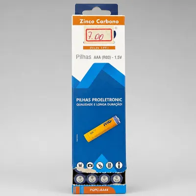 Pilhas AAA Proeletronic