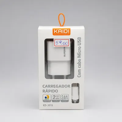 Carregador rápido USB 2 entradas