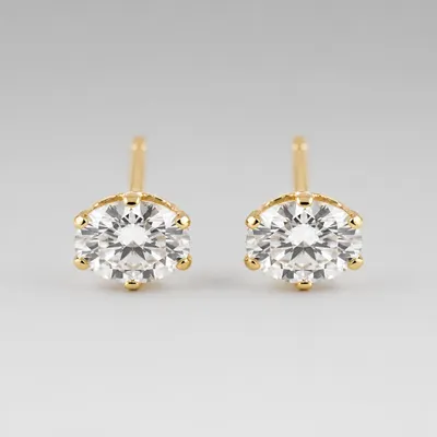 Brincos Dourado/Pontos de luz Zircônia 