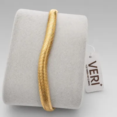Pulseira Snake Fina Banho Ouro 18K