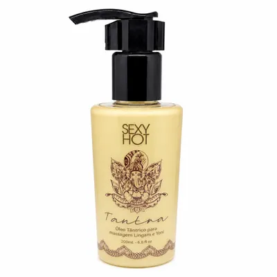 Óleo Tântrico para Massagem Lingam e Yoni Tantra 200ml – Sexy Hot