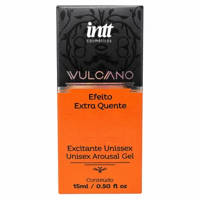 VULCANO GEL EXCITANTE UNISSEX EFEITO EXTRA QUENTE 15ML — INTT COSMÉTICOS