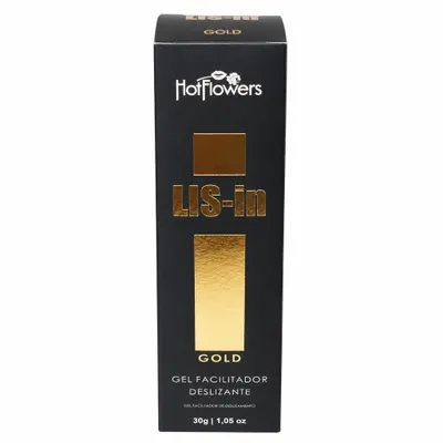Gel Facilitador Deslizante Lis-in Gold 30g — Hot Flowers