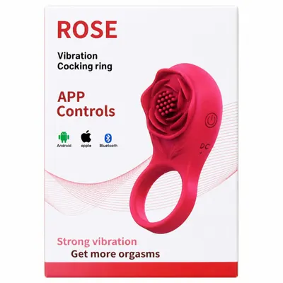 Anel Peniano Vibratório Rose App Controls - Estímulo Duplo e Controle por Aplicativo
