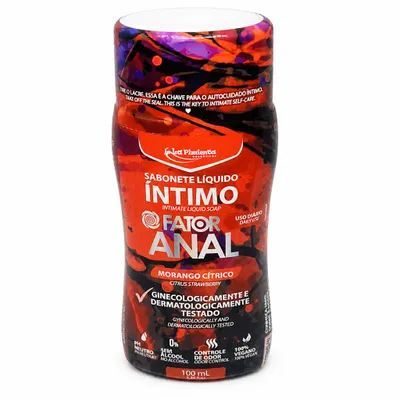 Sabonete Líquido Íntimo La Pimienta Fator Anal Morango Cítrico 100ml
