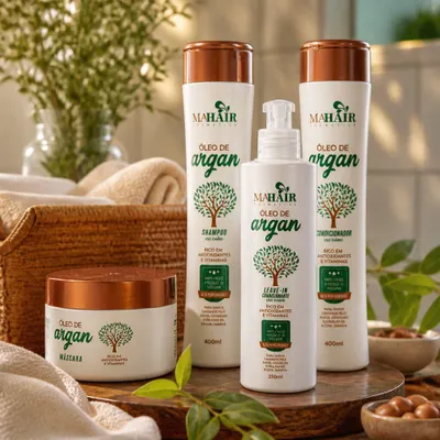 Óleo de Argan - Kit Shampoo Condicionador