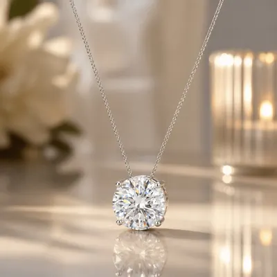 Colar Ponto de Luz Cristal Branco