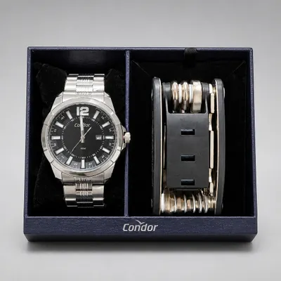 Relógio Condor Masculino, Caixa 5 cm , Com Canivete Multiuso