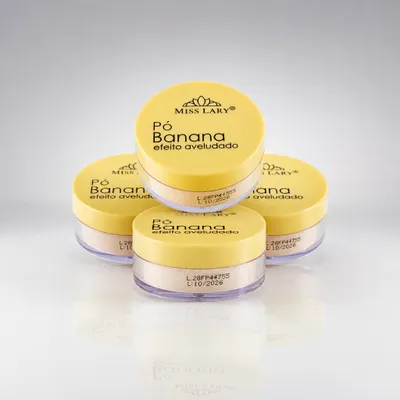 Pó Banana efeito acetinado