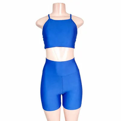 Conjunto top e SHORT blue