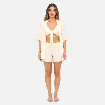 Conjunto de Verão Amarelo
