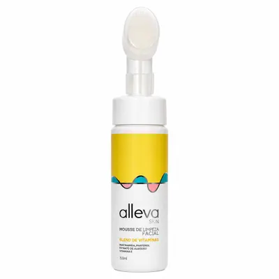 Mousse de Limpeza Facial Alleva