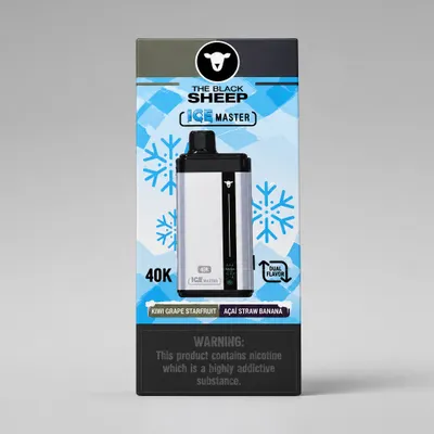 BLACK SHEEP Ice Master 40K- Kiwi Grape Starfruit/Açaí Straw Banana