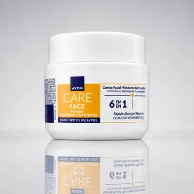 CARE CREME FACIAL HIDRATANTE ILUMINADOR 6 EM 1 100gr
