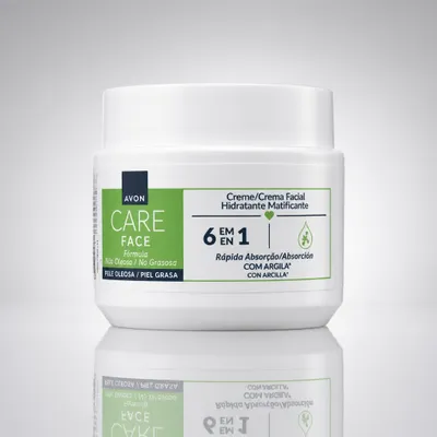 CARE CREME FACIAL HIDRATANTE MATIFICANTE 6 EM 1 100gr