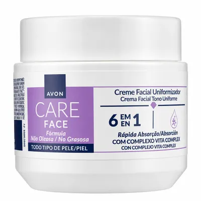 CARE CREME FACIAL UNIFOMIZADOR 6 EM 1 100gr