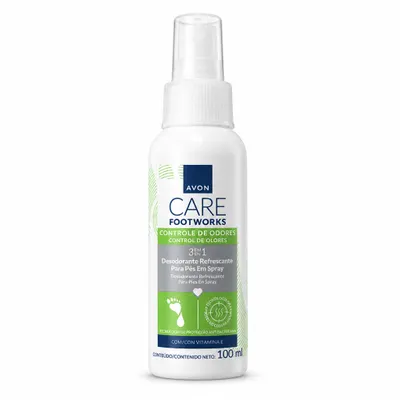 CARE DESODORANTE REFRESCANTE PARA OS PÉS EM SPRAY 3 EM 1 100ml