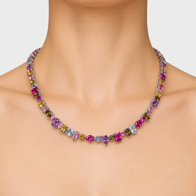 Conjunto reviera e pulseira Paris collor premium inspiração de alta joalheria;