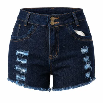 Shorts Jeans Feminino Desfiados