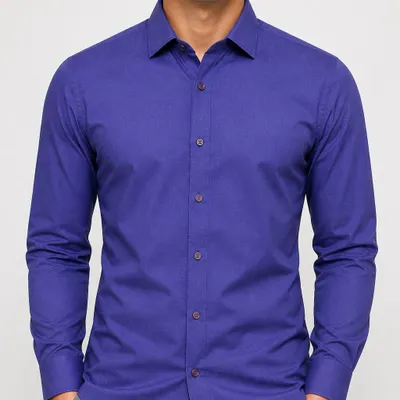 Camisa Social Masculina Roxa