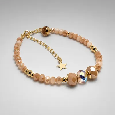 Pulseira Rosé com Cristais