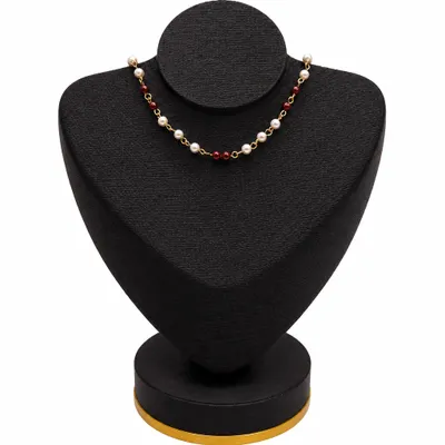 Colar com Ponto de Pérolas