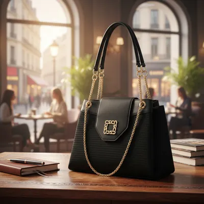 Bolsa de Ombro com Correntes