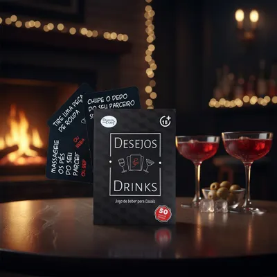 Desejos e Drinks Jogo de Cartas Diversão ao Cubo
