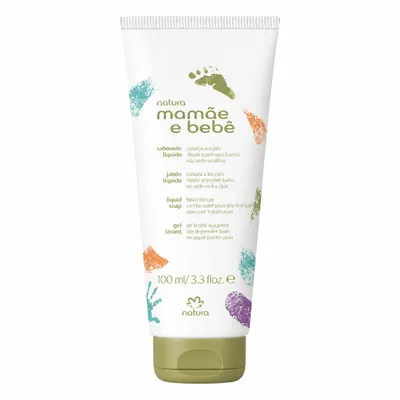 Sabonete Líquido da Cabeça aos Pés Mamãe e Bebê 100 ml