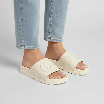 Chinela GUCCI OFF WHITE