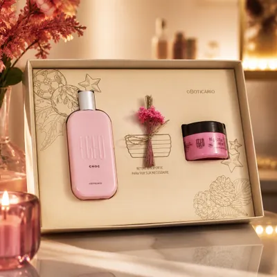 Kit perfume e hidratante Egeo choc